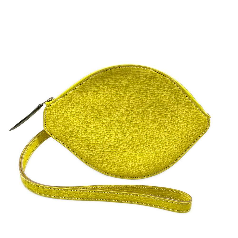 Hermès Pochette Citron Clutch Bag